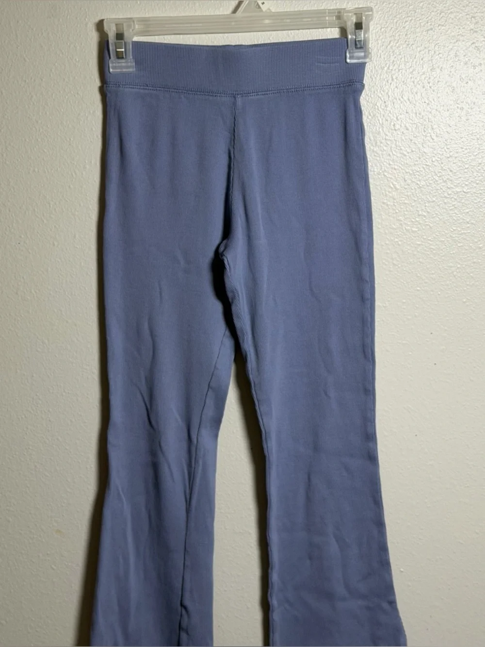 OshKosh B'gosh Kids Girl Blue Light Periwinkle Ribbed Knit Top Flare Leggings 12